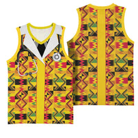 Proud Black Nurse RN Basketball Jersey African Stethoscope Kente Pattern