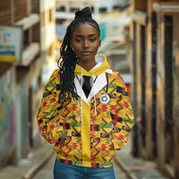 Proud Black Nurse RN Hoodie African Stethoscope Kente Pattern