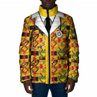 Proud Black Nurse RN Padded Jacket African Stethoscope Kente Pattern