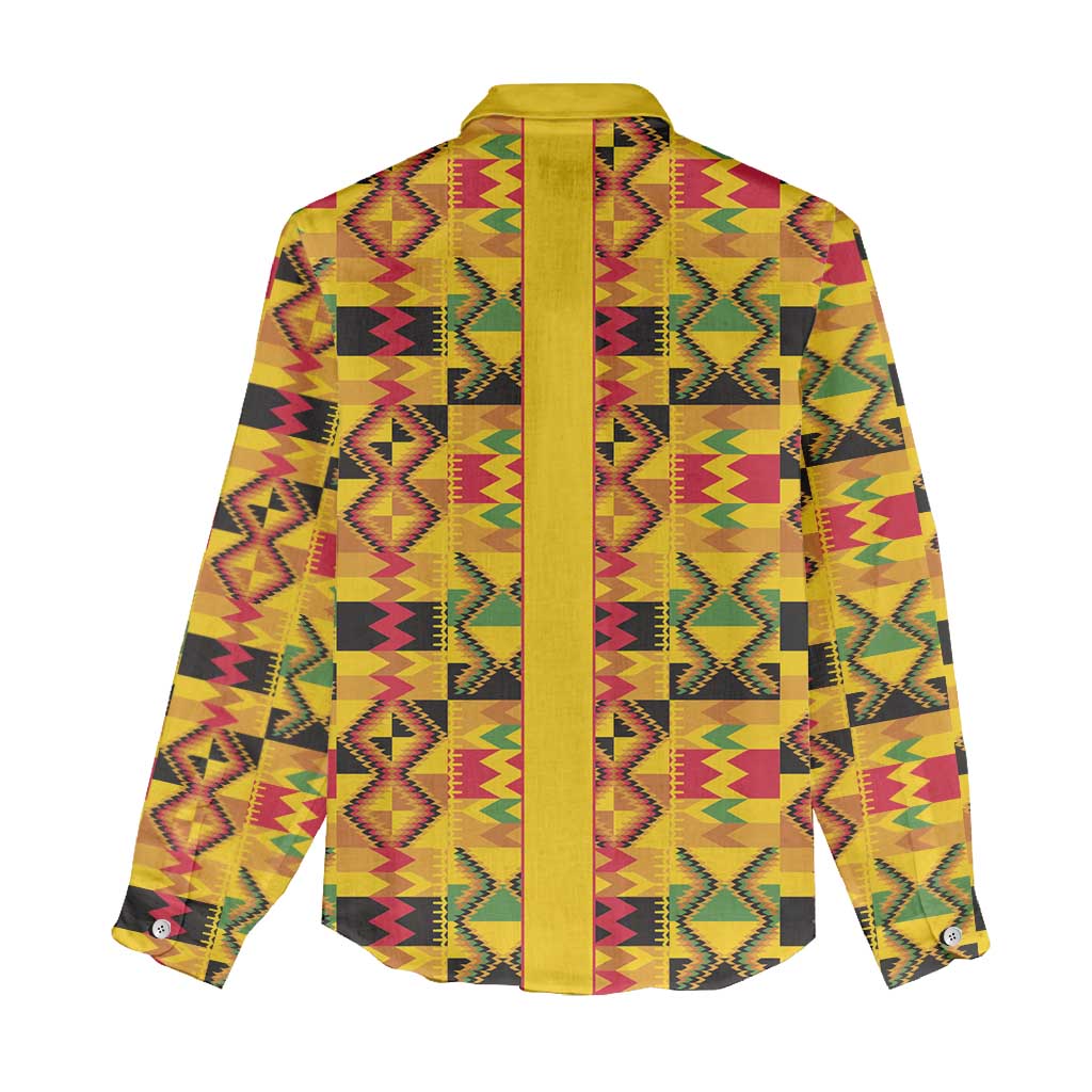 Proud Black Nurse RN Women Casual Shirt African Stethoscope Kente Pattern