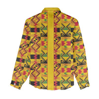 Proud Black Nurse RN Women Casual Shirt African Stethoscope Kente Pattern