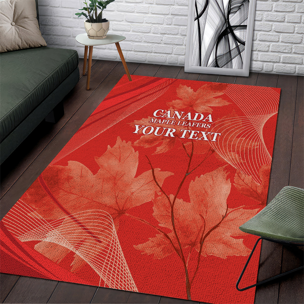 Canada Cricket World Cup 2024 Area Rug Maple Leafers Make Champions
