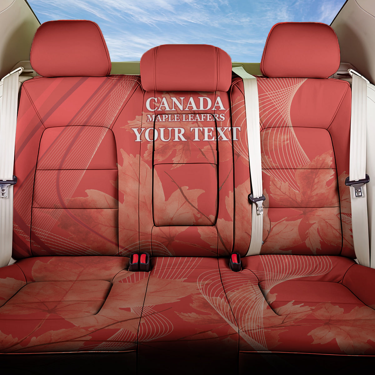 Canada Cricket World Cup 2024 Back Car Seat Cover Maple Leafers Make Champions