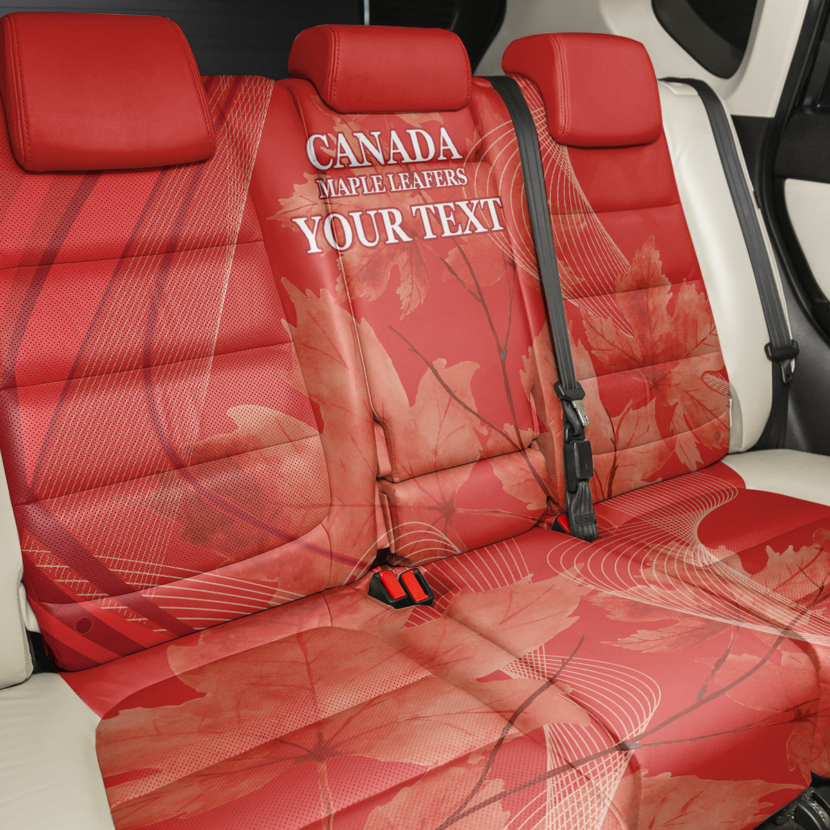 Canada Cricket World Cup 2024 Back Car Seat Cover Maple Leafers Make Champions LT9 - Wonder Print Shop