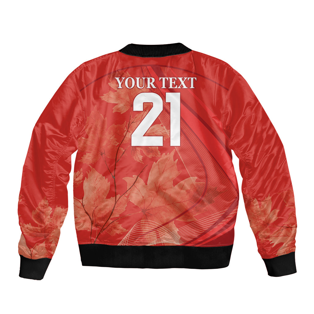 Canada Cricket World Cup 2024 Bomber Jacket Maple Leafers Make Champions LT9 - Wonder Print Shop