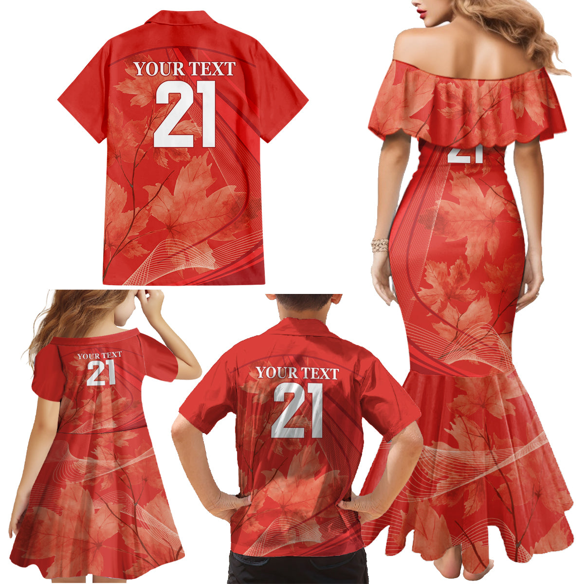 Canada Cricket World Cup 2024 Family Matching Mermaid Dress and Hawaiian Shirt Maple Leafers Make Champions LT9 - Wonder Print Shop