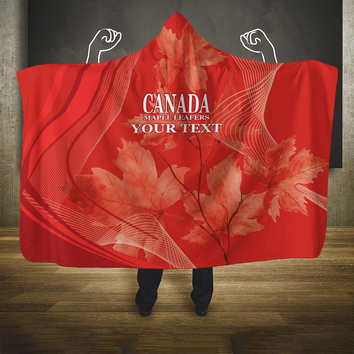 Canada Cricket World Cup 2024 Hooded Blanket Maple Leafers Make Champions