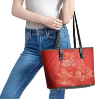 Canada Cricket World Cup 2024 Leather Tote Bag Maple Leafers Make Champions - Wonder Print Shop