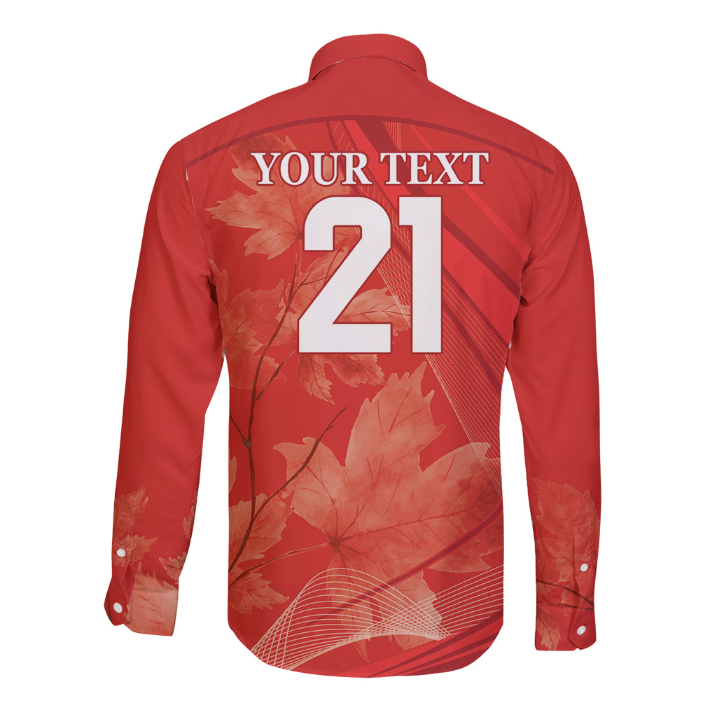 Canada Cricket World Cup 2024 Long Sleeve Button Shirt Maple Leafers Make Champions - Wonder Print Shop