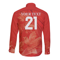 Canada Cricket World Cup 2024 Long Sleeve Button Shirt Maple Leafers Make Champions - Wonder Print Shop