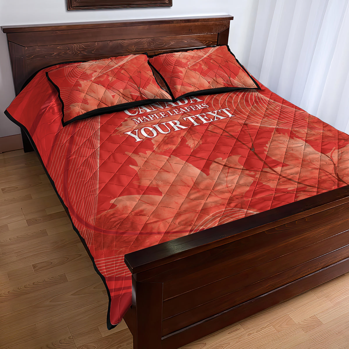 Canada Cricket World Cup 2024 Quilt Bed Set Maple Leafers Make Champions - Wonder Print Shop