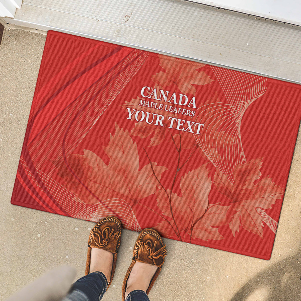 Canada Cricket World Cup 2024 Rubber Doormat Maple Leafers Make Champions - Wonder Print Shop