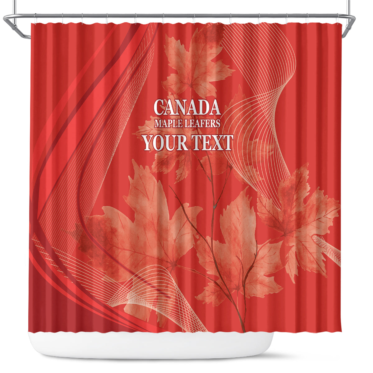 Canada Cricket World Cup 2024 Shower Curtain Maple Leafers Make Champions