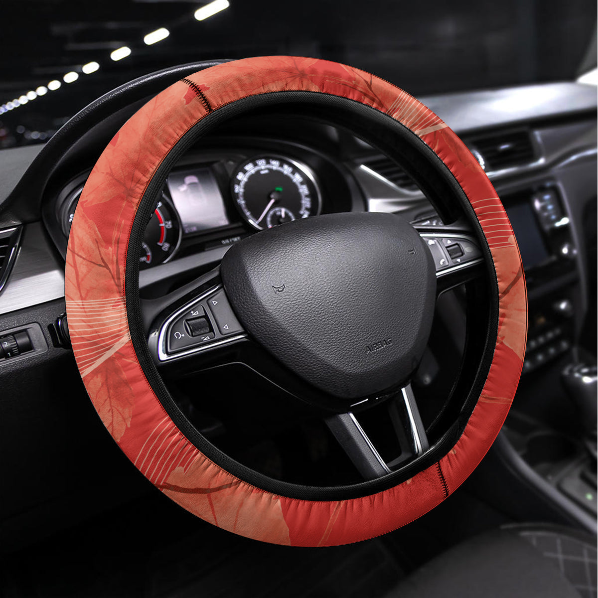 Canada Cricket World Cup 2024 Steering Wheel Cover Maple Leafers Make Champions - Wonder Print Shop