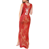 Canada Cricket World Cup 2024 Tank Maxi Dress Maple Leafers Make Champions - Wonder Print Shop