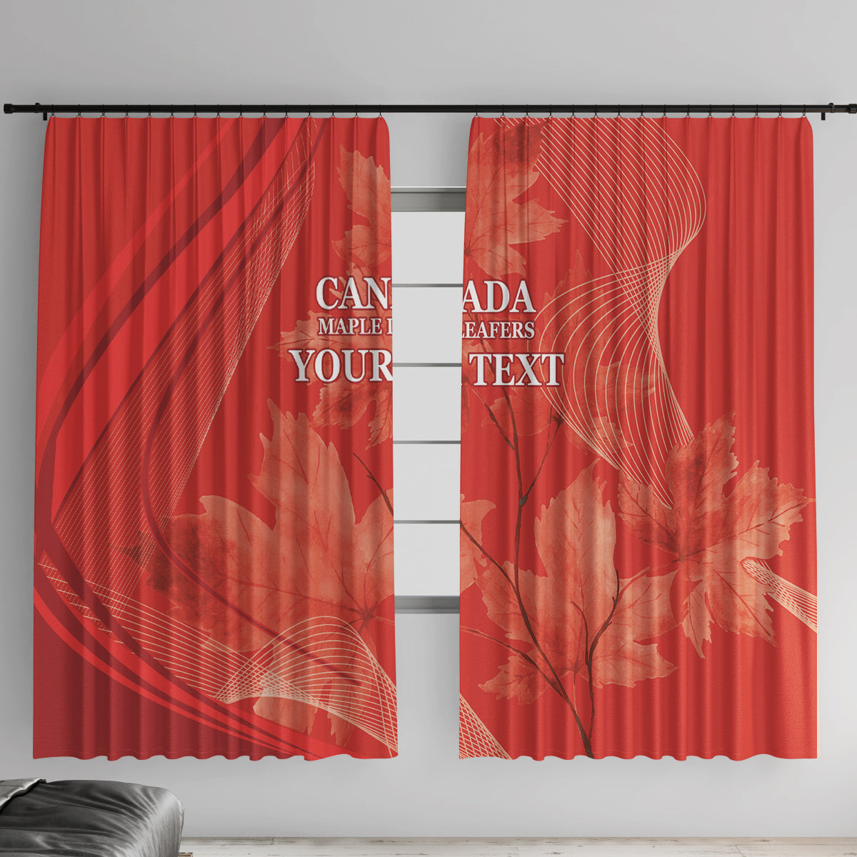 Canada Cricket World Cup 2024 Window Curtain Maple Leafers Make Champions - Wonder Print Shop
