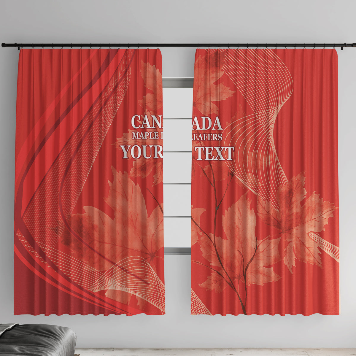 Canada Cricket World Cup 2024 Window Curtain Maple Leafers Make Champions
