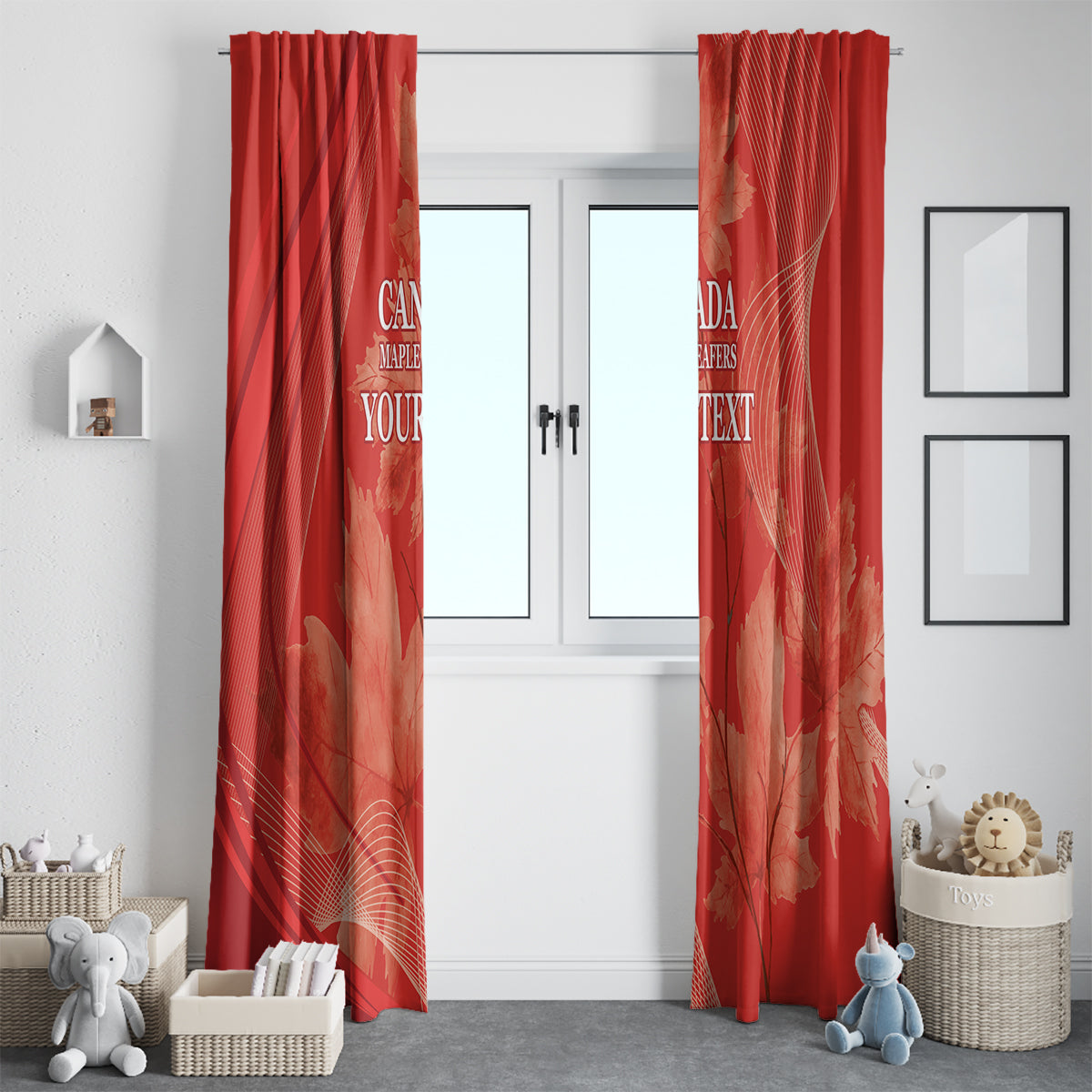 Canada Cricket World Cup 2024 Window Curtain Maple Leafers Make Champions - Wonder Print Shop