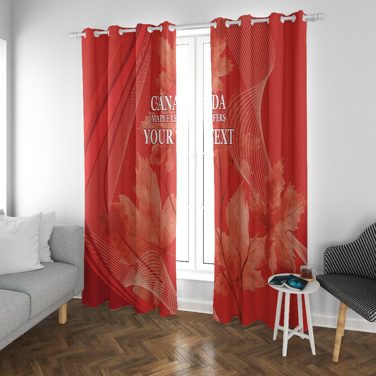Canada Cricket World Cup 2024 Window Curtain Maple Leafers Make Champions - Wonder Print Shop