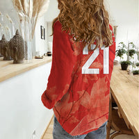 Canada Cricket World Cup 2024 Women Casual Shirt Maple Leafers Make Champions - Wonder Print Shop