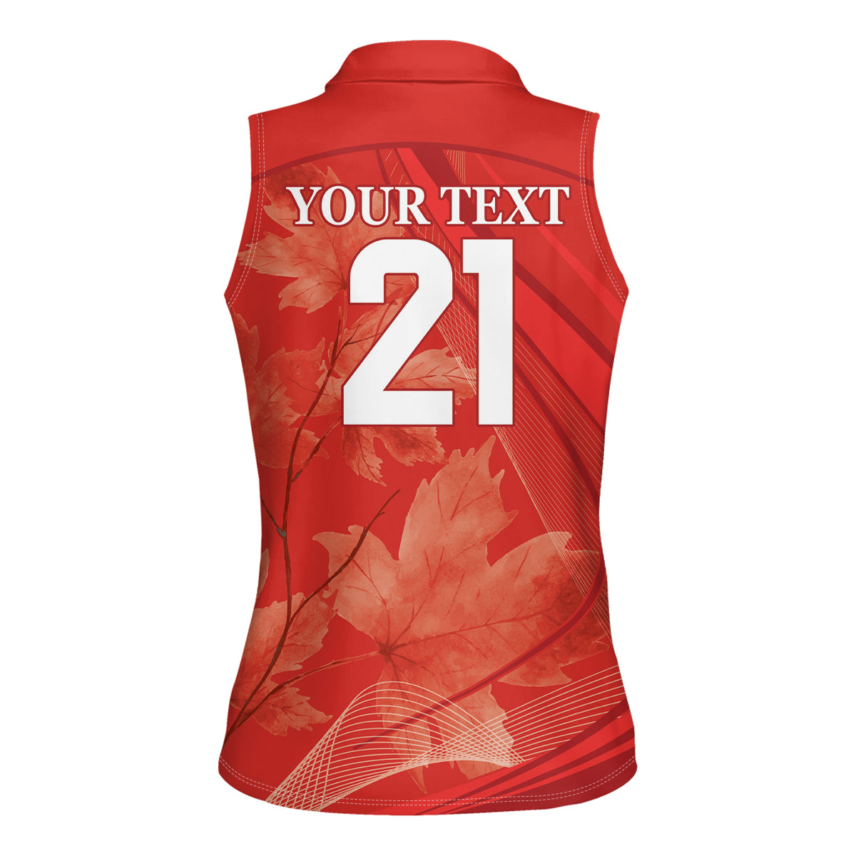 Canada Cricket World Cup 2024 Women Sleeveless Polo Shirt Maple Leafers Make Champions - Wonder Print Shop
