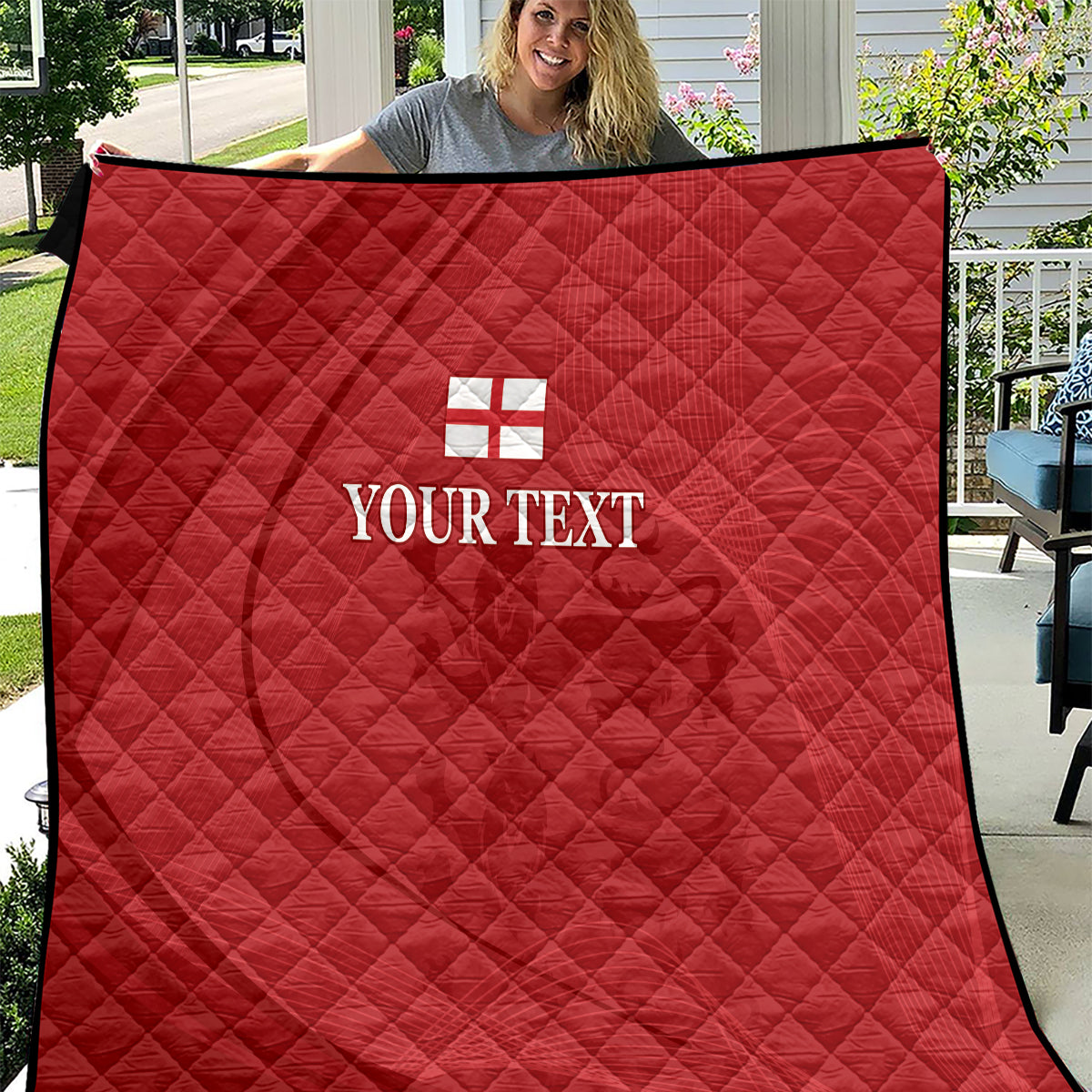 England Cricket World Cup 2024 Quilt Tri Lions Make Champions - Wonder Print Shop