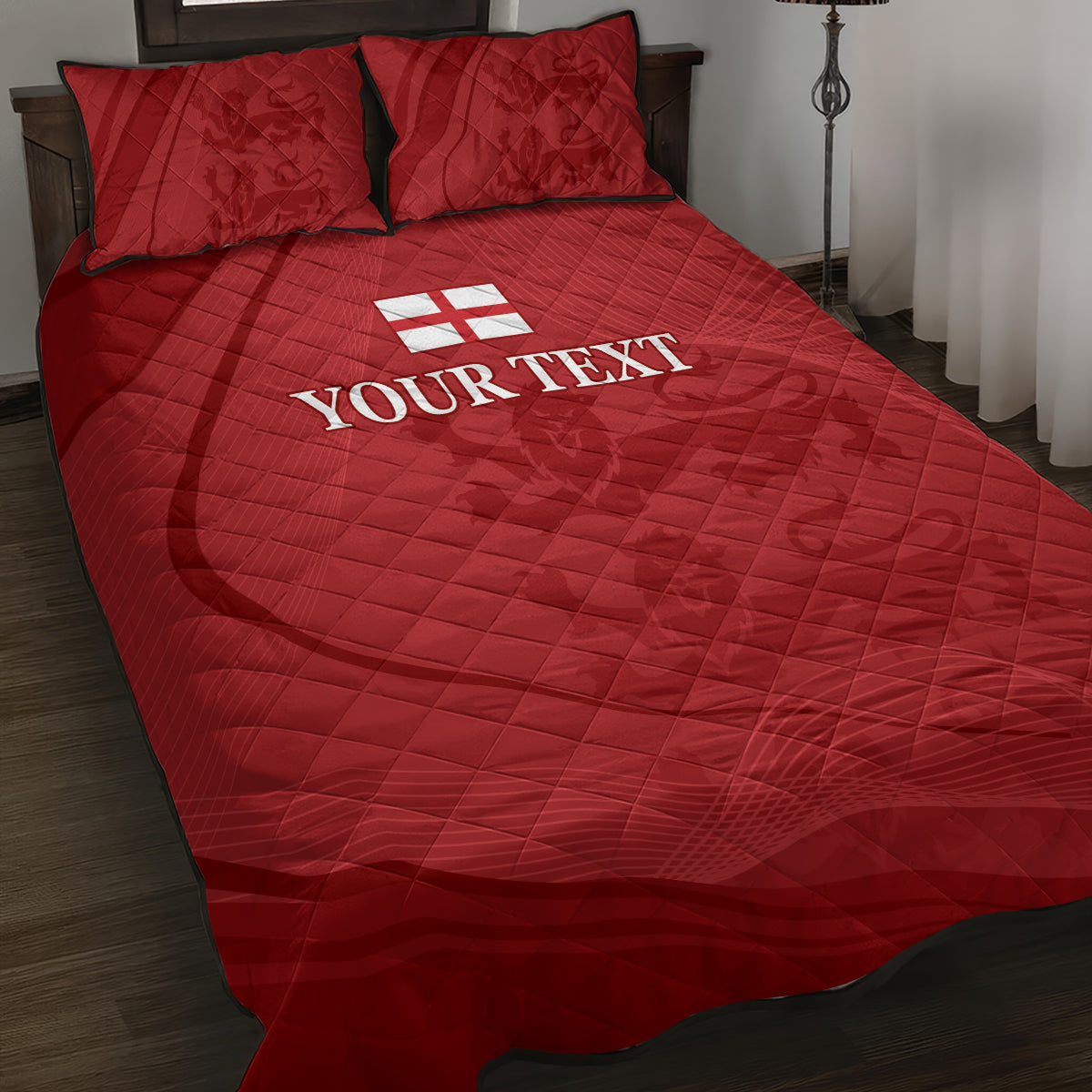 England Cricket World Cup 2024 Quilt Bed Set Tri Lions Make Champions - Wonder Print Shop