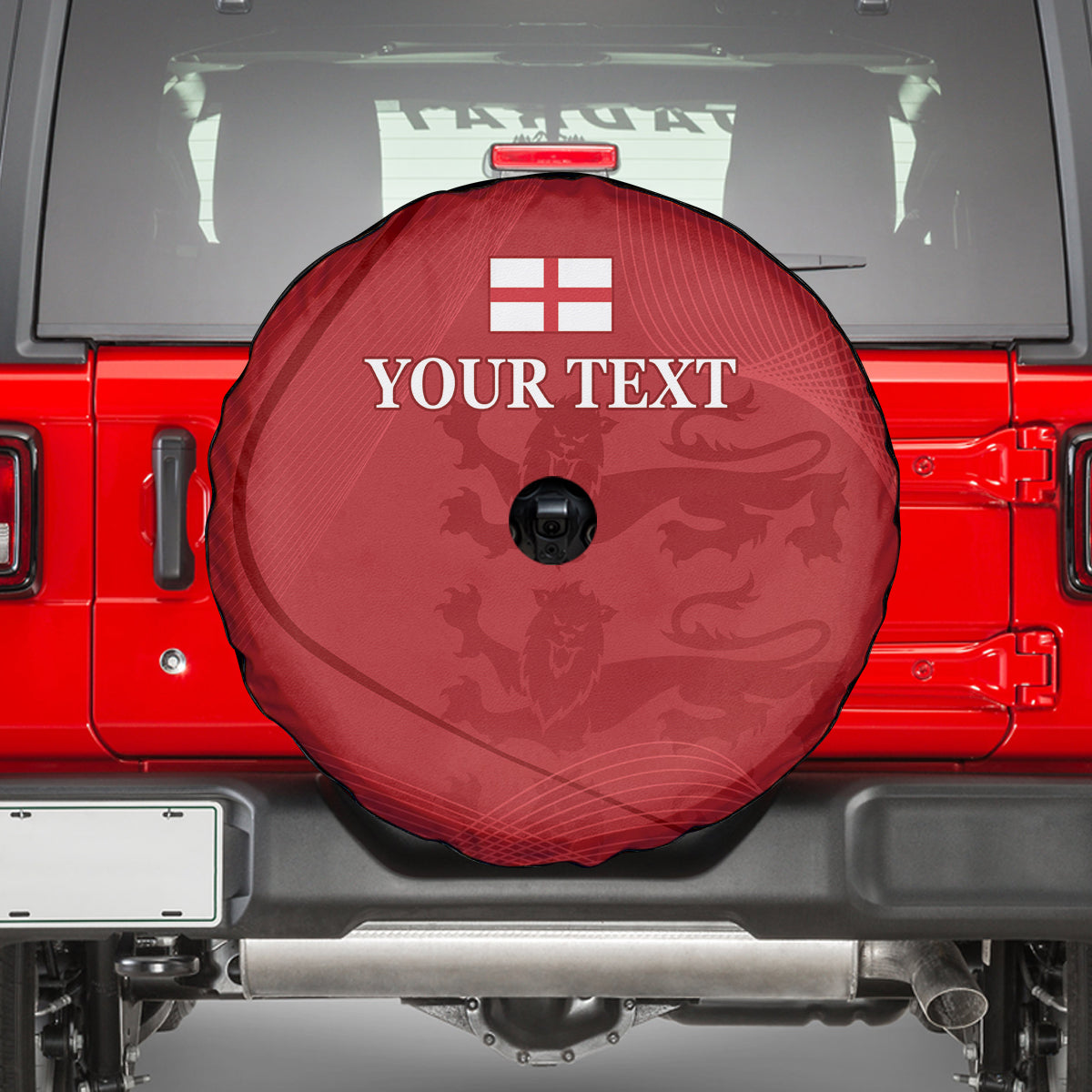 England Cricket World Cup 2024 Spare Tire Cover Tri Lions Make Champions - Wonder Print Shop