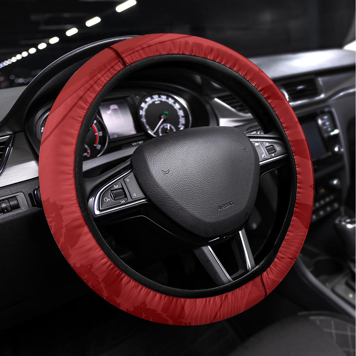 England Cricket World Cup 2024 Steering Wheel Cover Tri Lions Make Champions - Wonder Print Shop