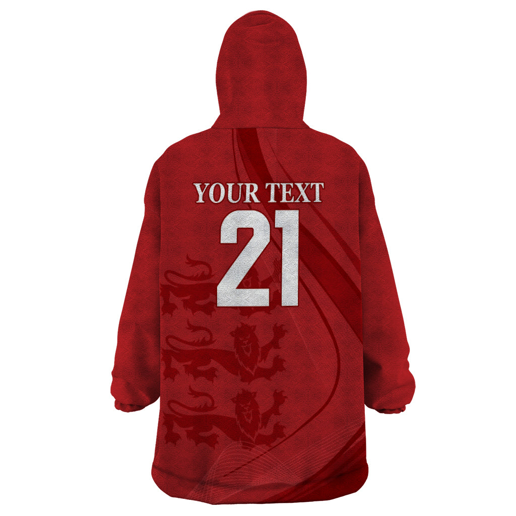 England Cricket World Cup 2024 Wearable Blanket Hoodie Tri Lions Make Champions - Wonder Print Shop