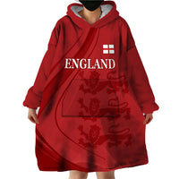 England Cricket World Cup 2024 Wearable Blanket Hoodie Tri Lions Make Champions - Wonder Print Shop