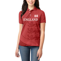 England Cricket World Cup 2024 Women Polo Shirt Tri Lions Make Champions - Wonder Print Shop