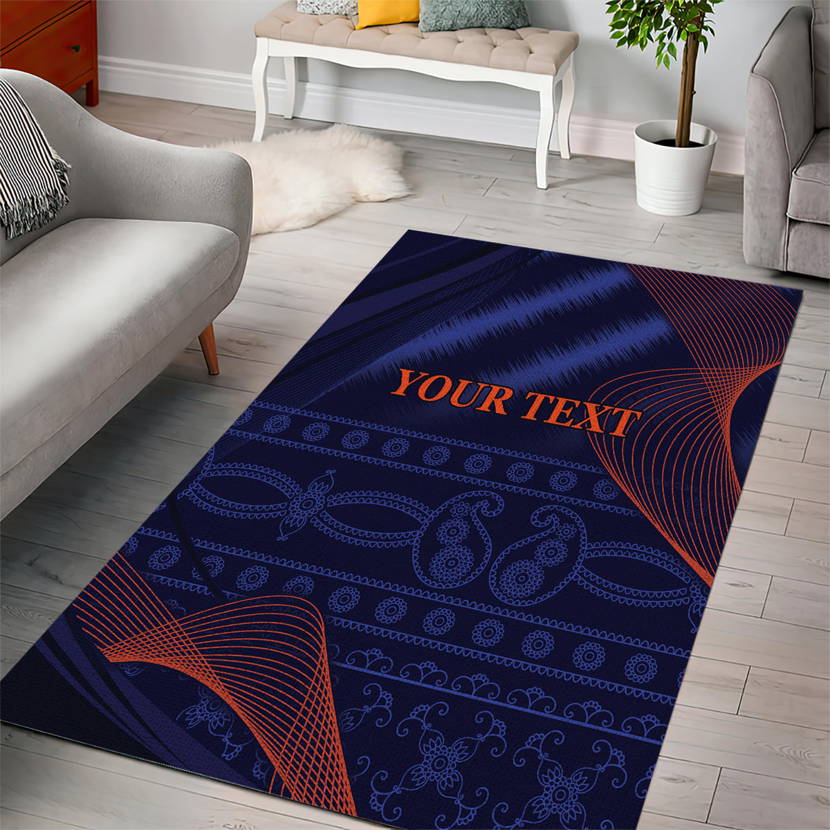 India Cricket World Cup 2024 Area Rug Men In Blue Make Champions LT9 - Wonder Print Shop
