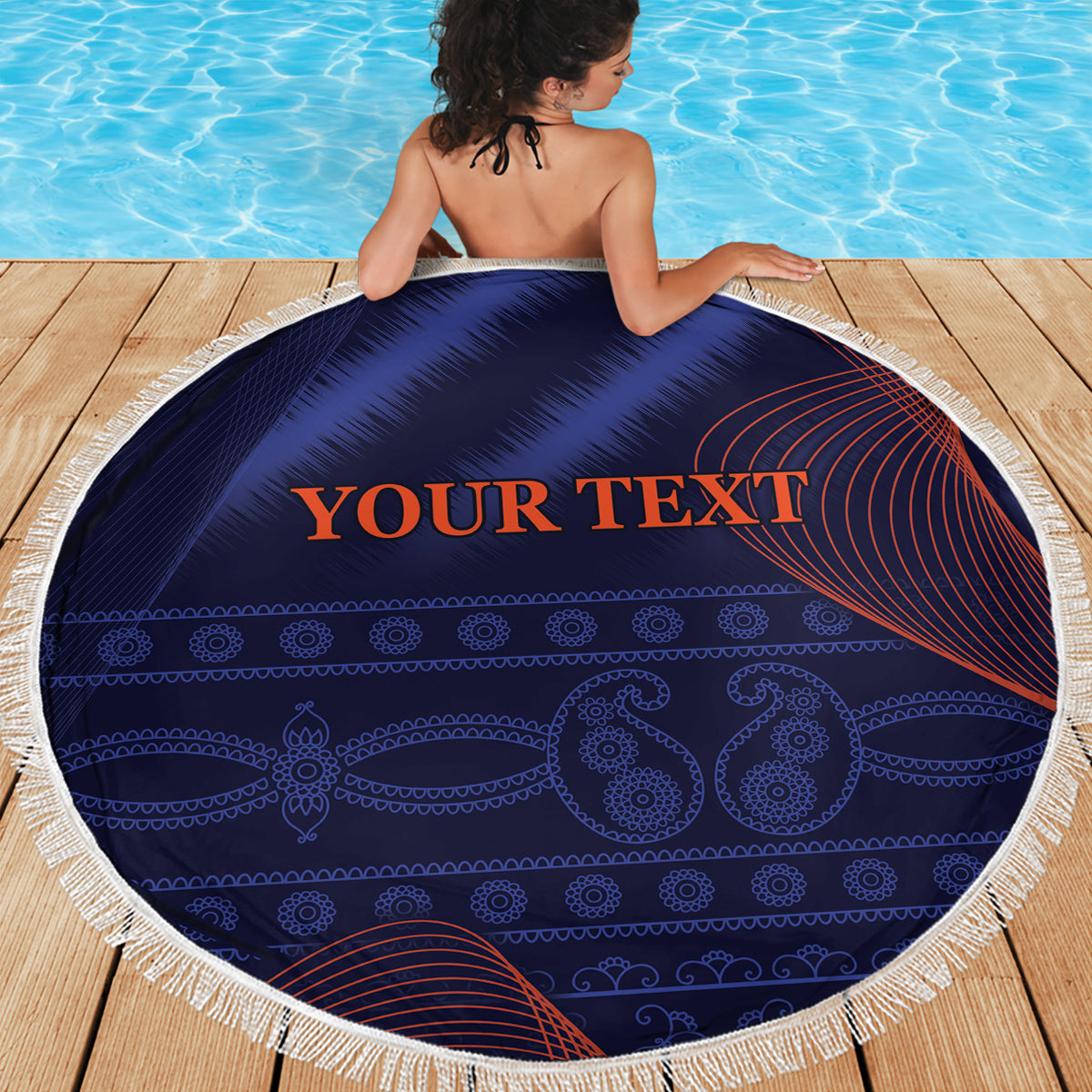 India Cricket World Cup 2024 Beach Blanket Men In Blue Make Champions LT9 - Wonder Print Shop