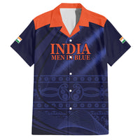 India Cricket World Cup 2024 Family Matching Off Shoulder Maxi Dress and Hawaiian Shirt Men In Blue Make Champions LT9 - Wonder Print Shop