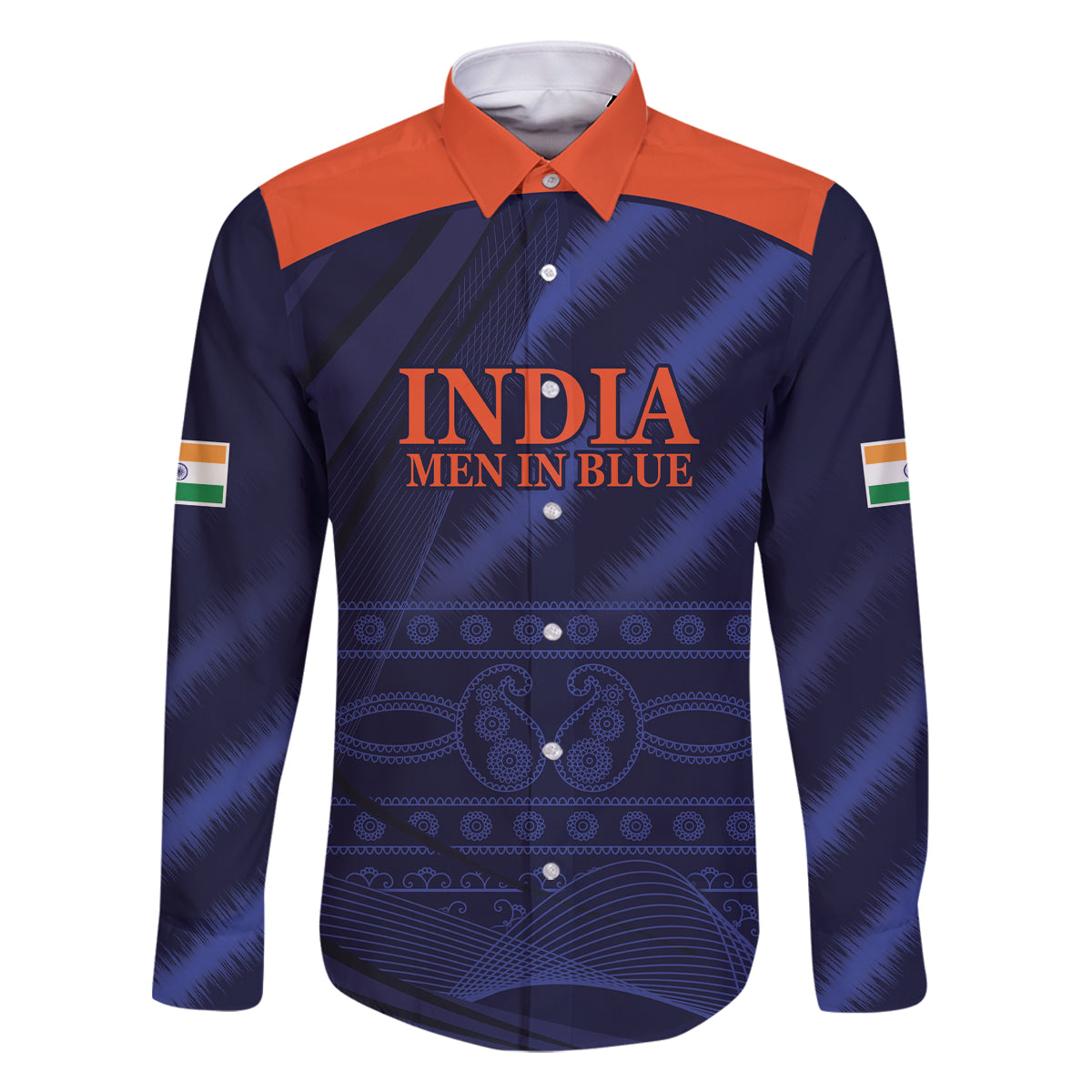 India Cricket World Cup 2024 Family Matching Off Shoulder Maxi Dress and Hawaiian Shirt Men In Blue Make Champions LT9 - Wonder Print Shop