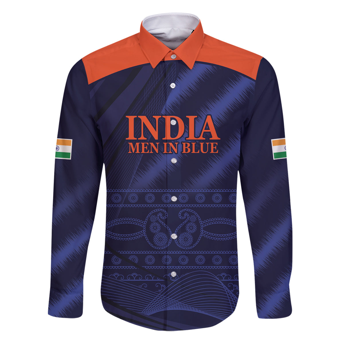 India Cricket World Cup 2024 Family Matching Puletasi and Hawaiian Shirt Men In Blue Make Champions - Wonder Print Shop
