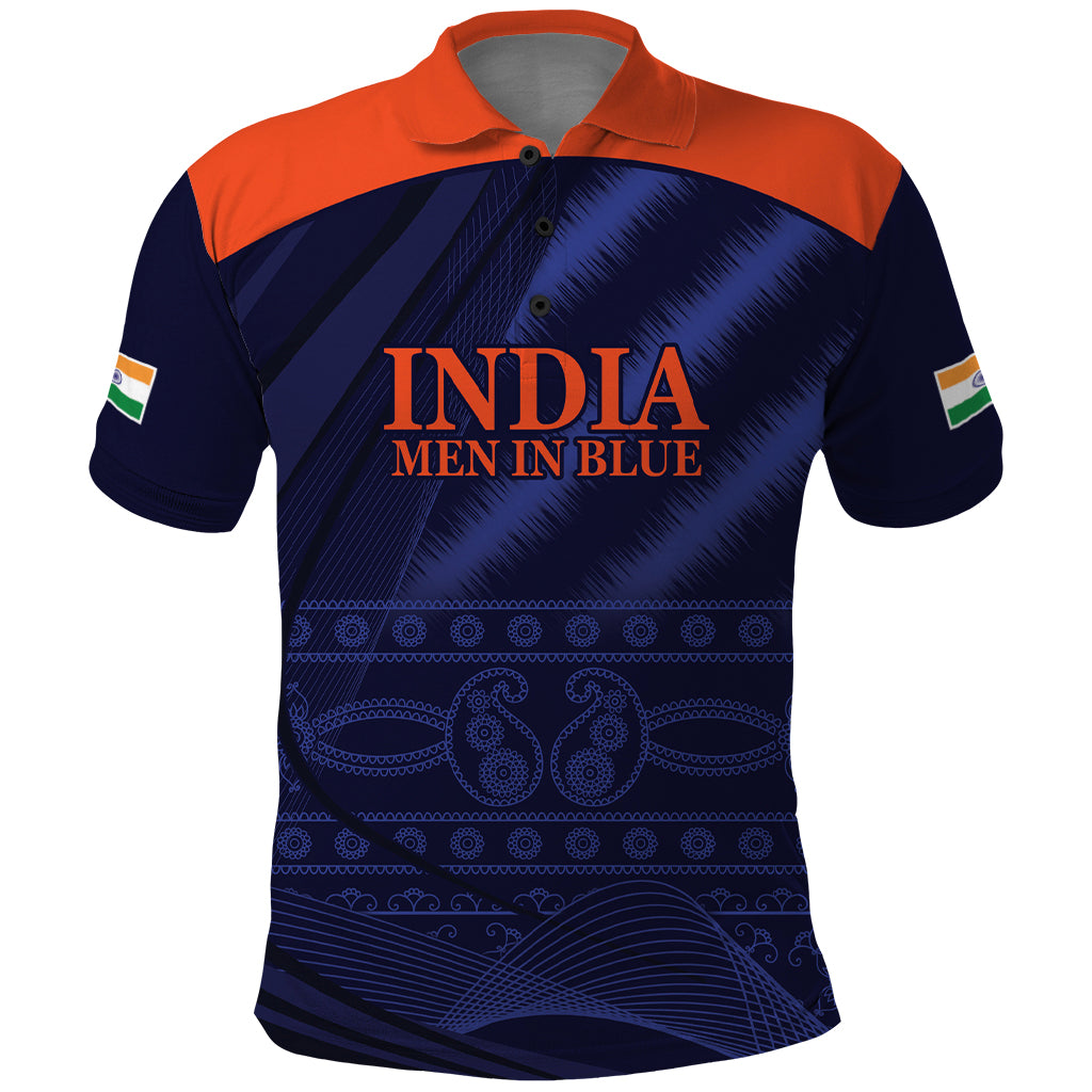 India Cricket World Cup 2024 Polo Shirt Men In Blue Make Champions