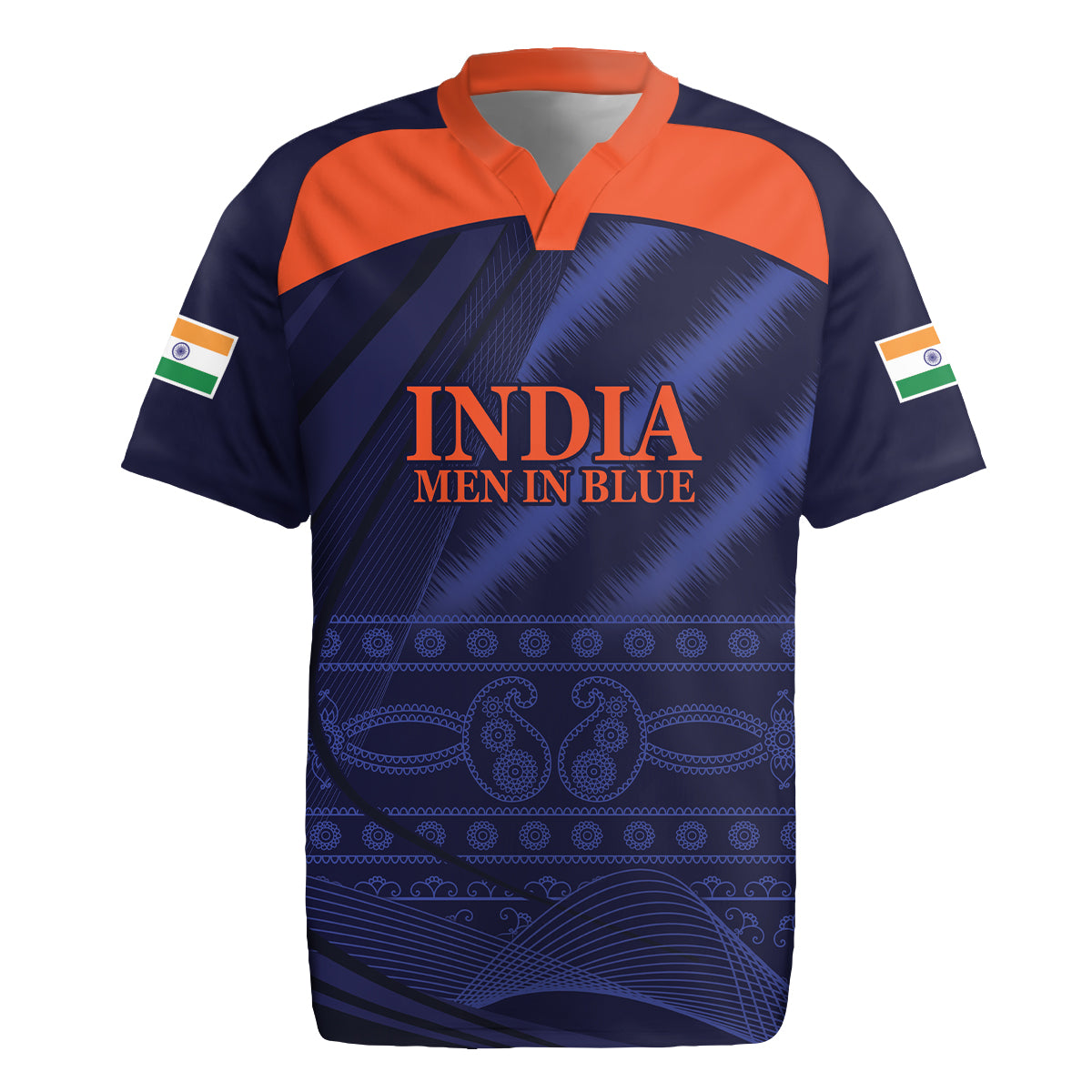 India Cricket World Cup 2024 Rugby Jersey Men In Blue Make Champions - Wonder Print Shop