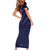 India Cricket World Cup 2024 Short Sleeve Bodycon Dress Men In Blue Make Champions - Wonder Print Shop