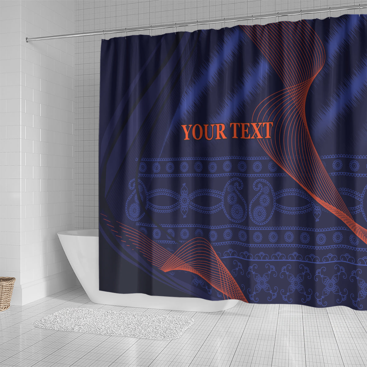 India Cricket World Cup 2024 Shower Curtain Men In Blue Make Champions