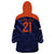 India Cricket World Cup 2024 Wearable Blanket Hoodie Men In Blue Make Champions - Wonder Print Shop