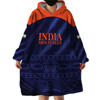 India Cricket World Cup 2024 Wearable Blanket Hoodie Men In Blue Make Champions - Wonder Print Shop