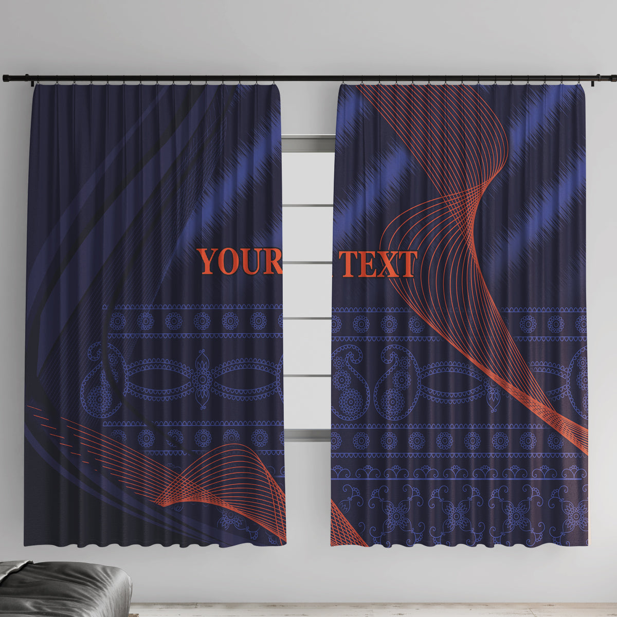 India Cricket World Cup 2024 Window Curtain Men In Blue Make Champions - Wonder Print Shop