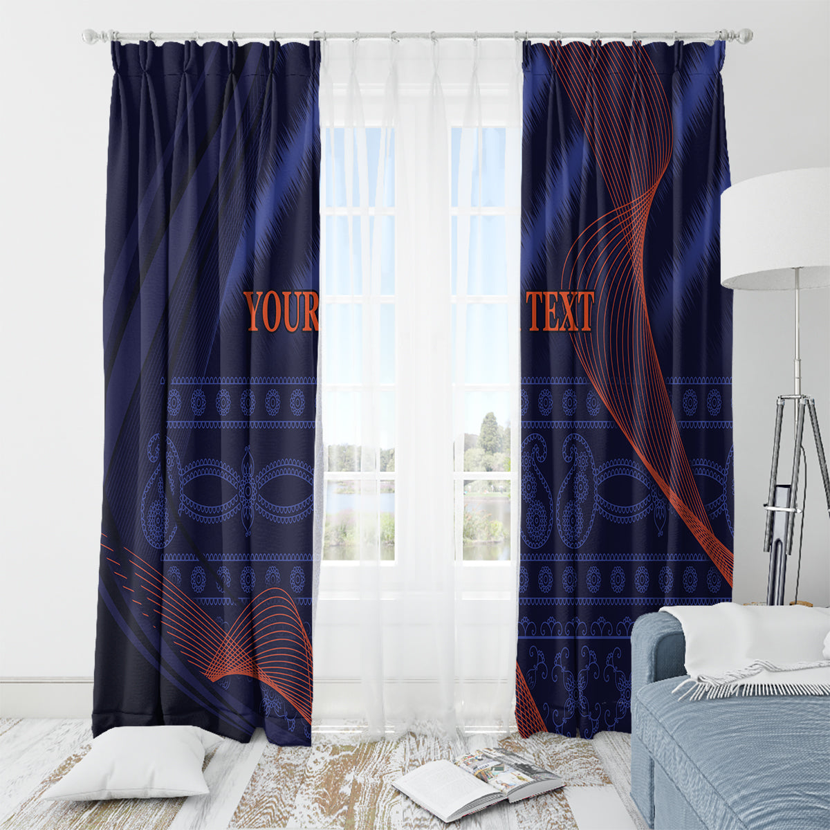 India Cricket World Cup 2024 Window Curtain Men In Blue Make Champions - Wonder Print Shop