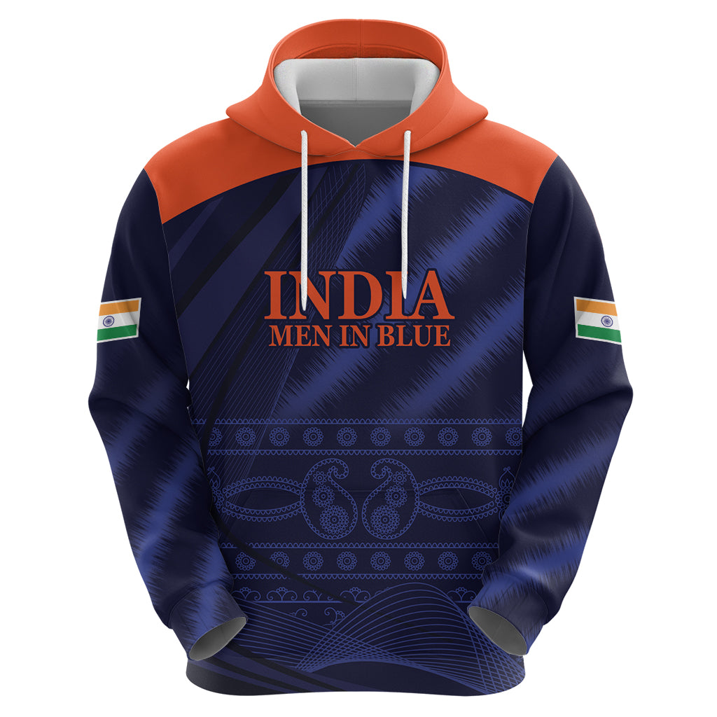 India Cricket World Cup 2024 Zip Hoodie Men In Blue Make Champions - Wonder Print Shop