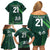 Pakistan Cricket World Cup 2024 Family Matching Off Shoulder Short Dress and Hawaiian Shirt Shaheens Make Champions LT9 - Wonder Print Shop