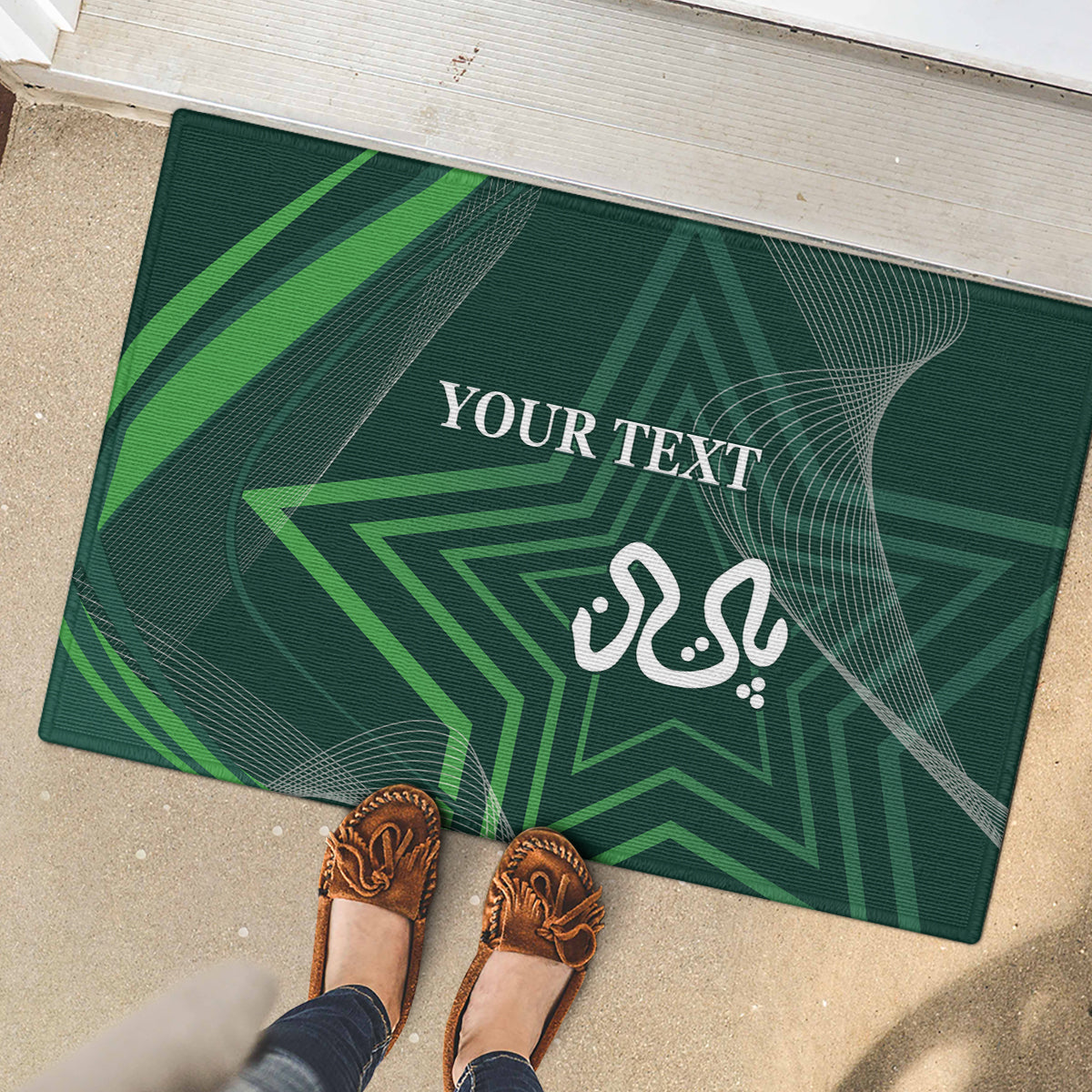 Pakistan Cricket World Cup 2024 Rubber Doormat Shaheens Make Champions - Wonder Print Shop