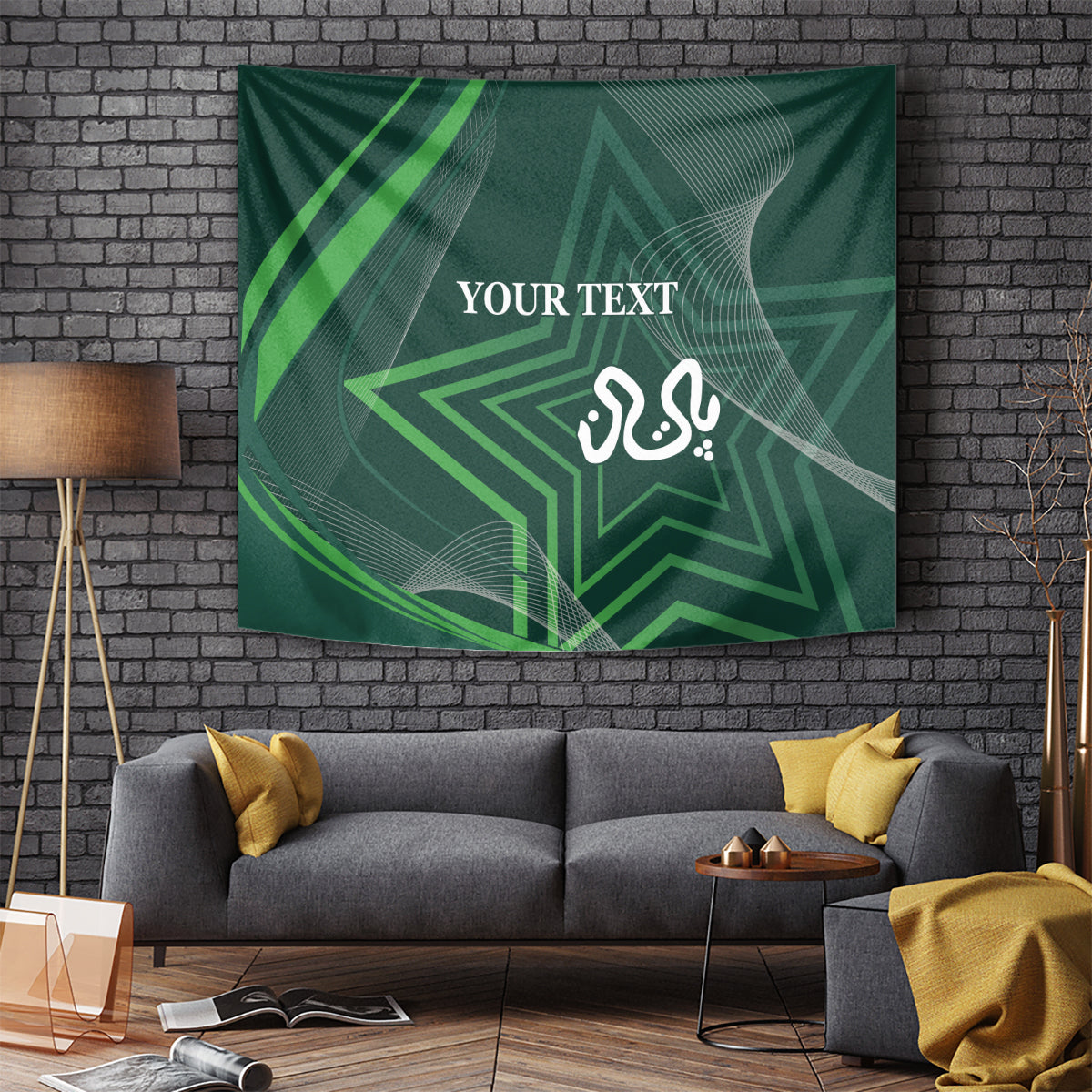 Pakistan Cricket World Cup 2024 Tapestry Shaheens Make Champions - Wonder Print Shop