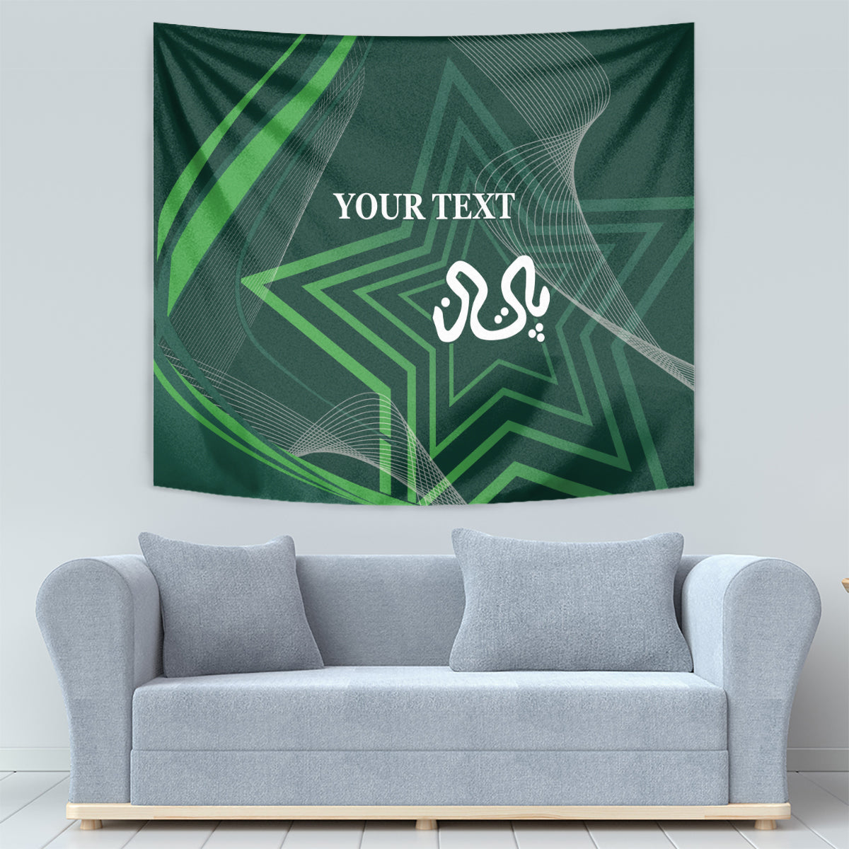 Pakistan Cricket World Cup 2024 Tapestry Shaheens Make Champions - Wonder Print Shop